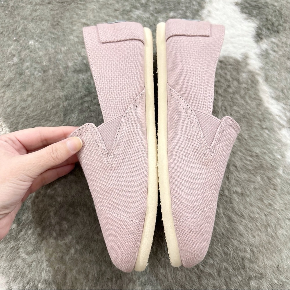 Toms Pink Redondo Slip-On Shoes 6.5 View 5